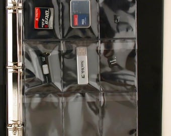 9-Pocket Binder Pages – SD Card & Flash Drive Storage (RMSTWPF-MEMRY)