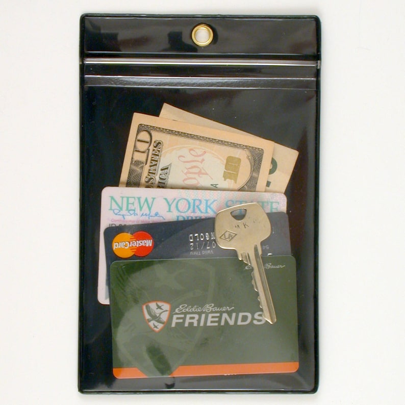 Zipper Passport Holder W Lanyard Clear Front SPCR1596ZIPS Etsy