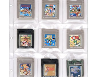 StoreSMART - 9-Pocket Binder Page for GameBoy Cartridges (SPT1823F)