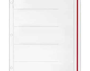 Double Point Needle Binder Page – Clear Vinyl Knitting Needle Organizer