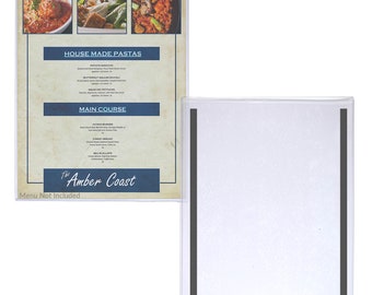 STORE SMART - Heavy Duty Vinyl Plastic Toploaders - 8" x 10" - Magnetic Backed - (PE3718SM-16G)
