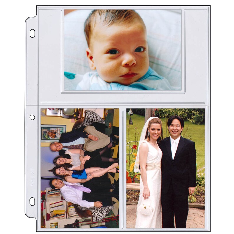 Storesmart Photo / Postcard Page for 3ring Binders Three 4 X 6 Pocket