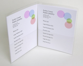 Clear Vinyl Plastic Letter Size Folder with 2 pockets - (VH8511)
