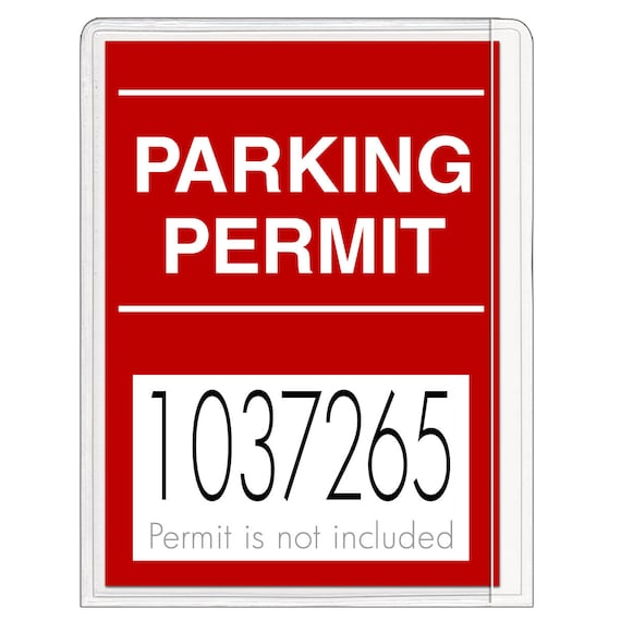 Storesmart - Parking Permit Holder for Windshields - Adhesive Back - Single Pack - PSR-PARK-1045L