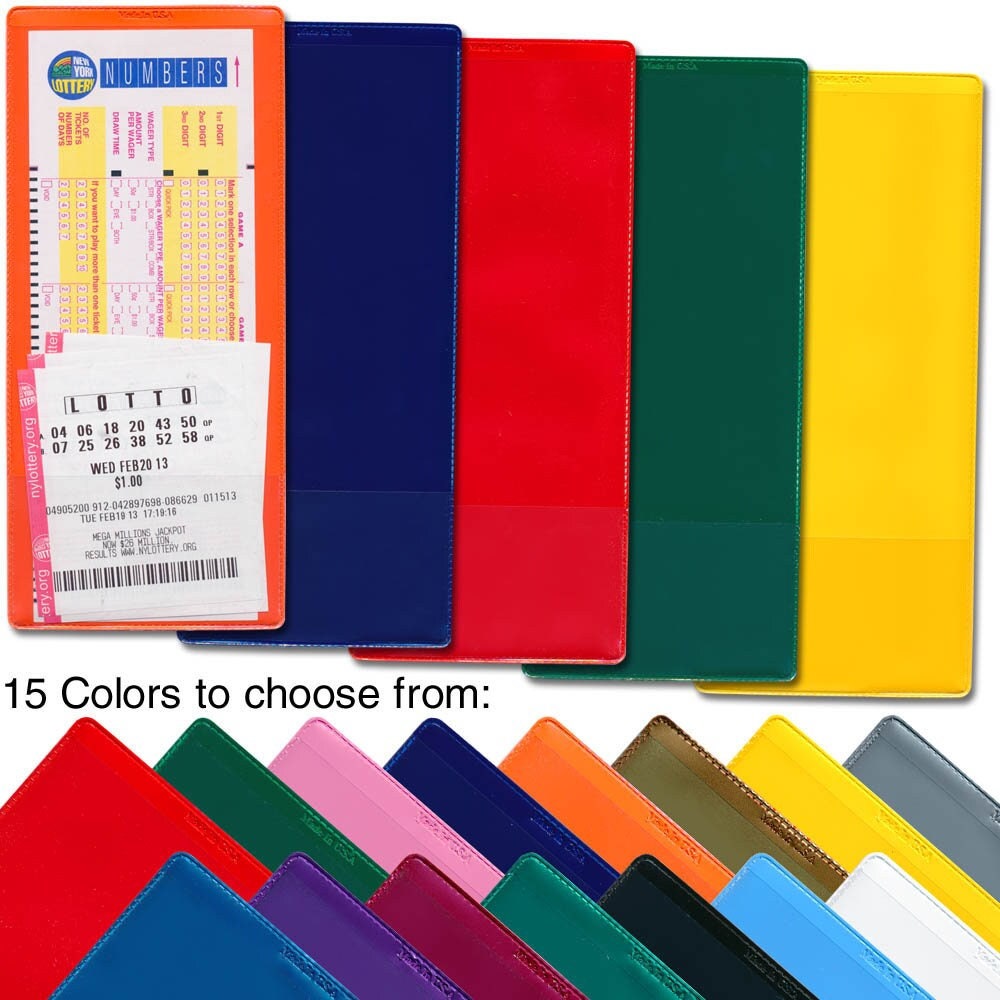 StoreSMART - Lotto Ticket Holders 5-Pack - Plastic - Passionate Primary Collection (LTPAS)