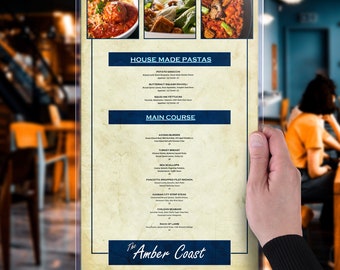 STORE SMART - Rigid Plastic Menu - 8.5" x 14" - (HPP812X14-MENU)