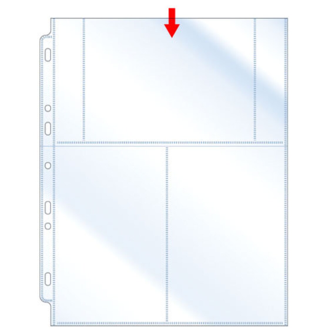 Storesmart Photo / Postcard Page for 3ring Binders Three 4 X 6 Pocket