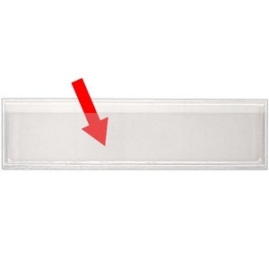 Peel &amp; Stick 1" X 4" Shelf Tag/label Holders - Open Long Side ...