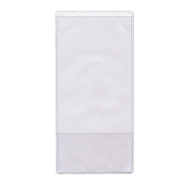 StoreSMART 3x5 Non-Adhesive Vinyl Pockets - 10 Pack Clear Plastic Sleeves  For Index Cards Index Card Holders