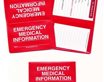 Folding Wallet Vial of Life & Pet Records - Emergency Medical Information Holder for ID - (VOLPRWLT)