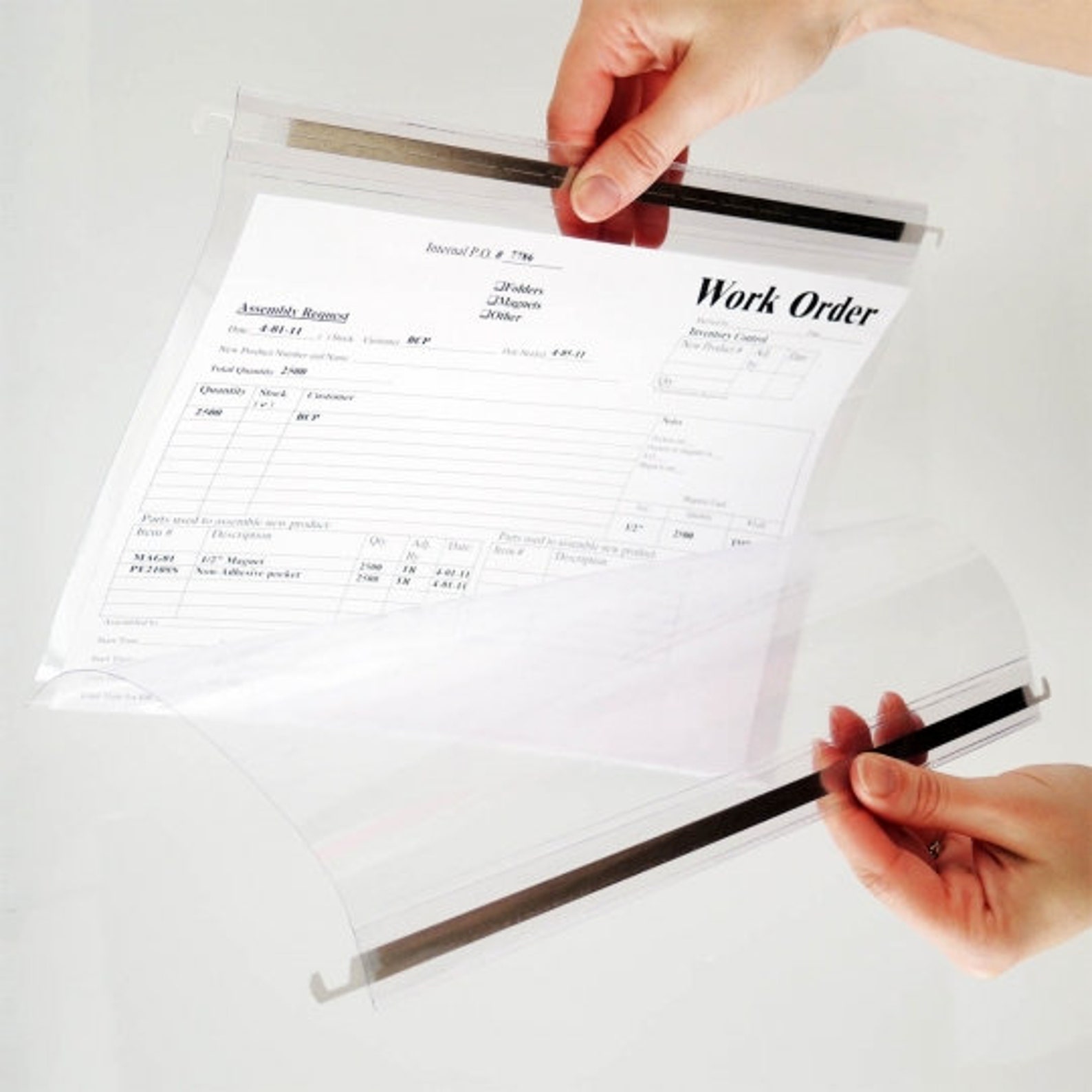 Clear Hanging File Folder With Two Sturdy Metal Rods RHF231C Etsy