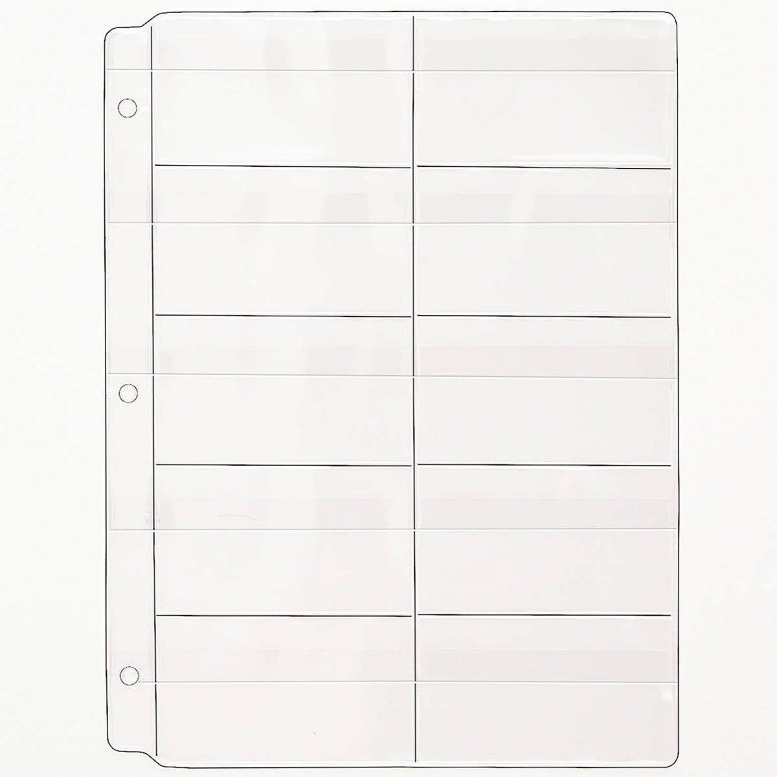 Plastic Pages - Memory (SD) Cards and Business Cards - With Flaps - for ...