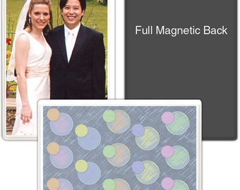 Deluxe 4" x 6" Full Back Magnetic Photo Frames - Sealed 3 Sides - (H32304)