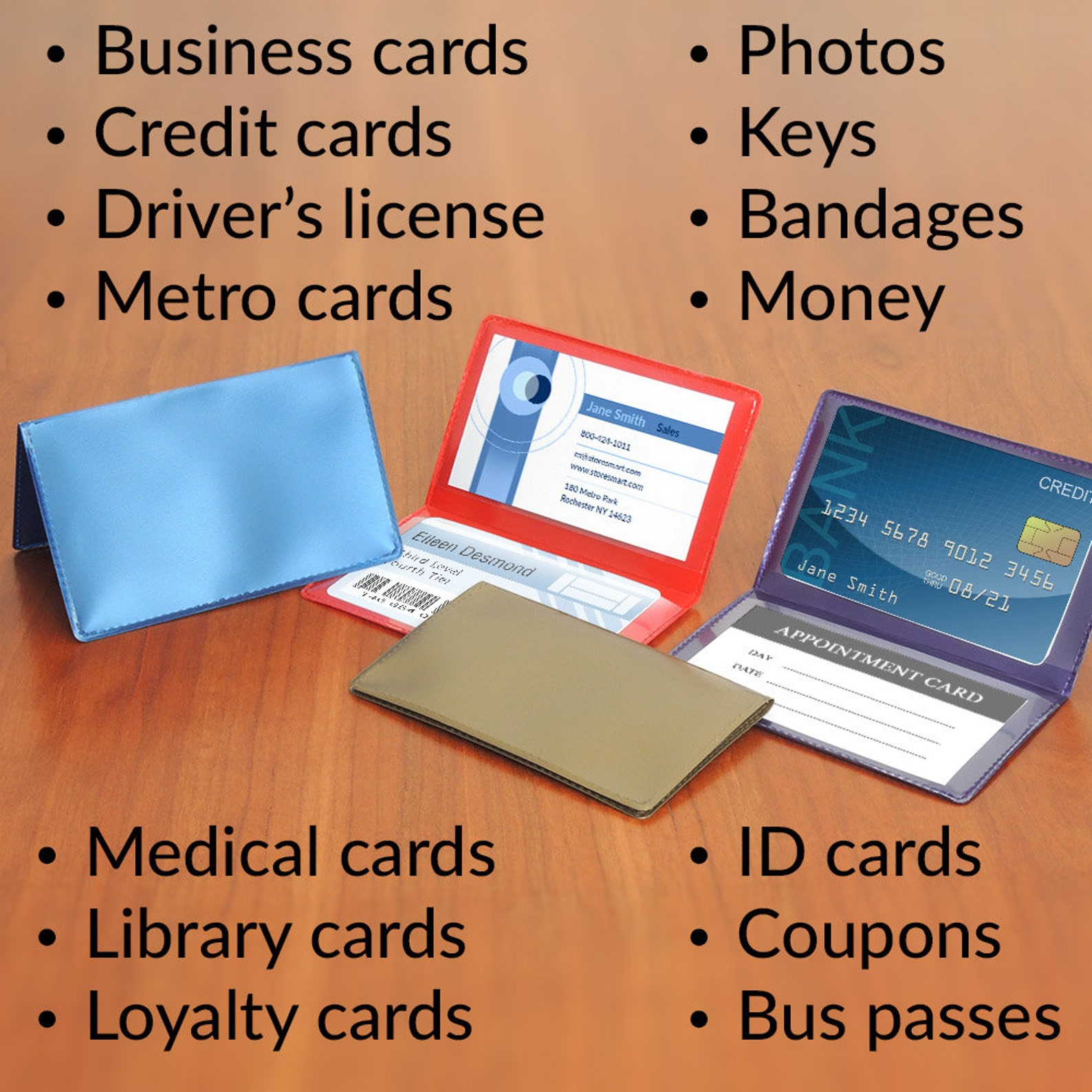 Folding Business Card Holders Plastic RPP2915 Etsy