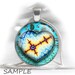 Steampunk Fractal Hearts For Jewelry Making - 1'' circles, 25mm, 30mm, 1.25', 1.5' image for pendants glass cabochons charm resin pendants 