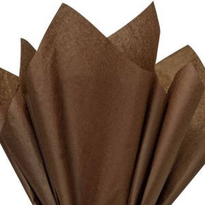 Espresso dark Brown Tissue Paper 24 Sheets Premium Tissue Paper for Craft  Projects, Gift Wrapping, and DIY 