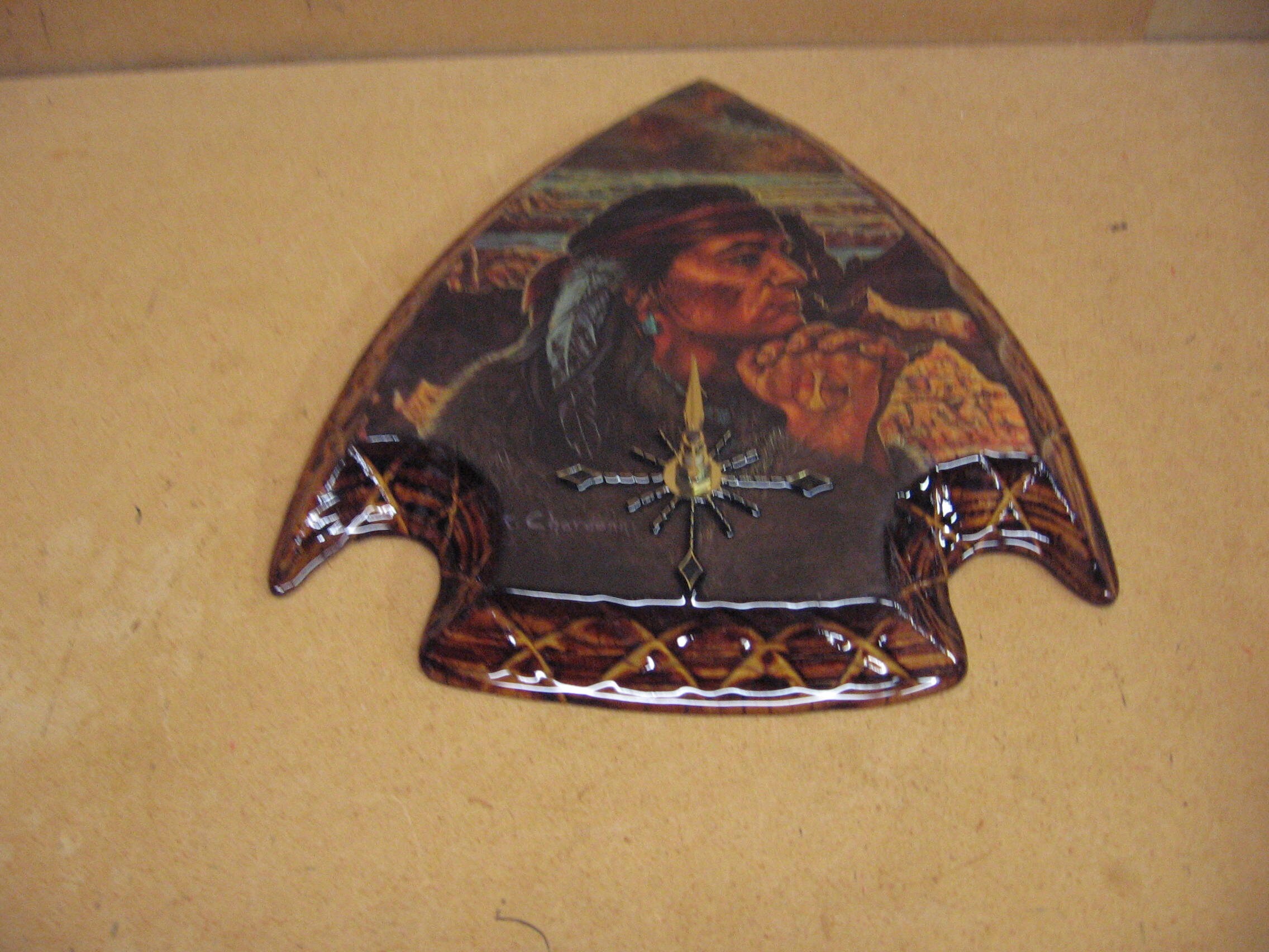 Brave Praying Arrowhead Clock - Etsy