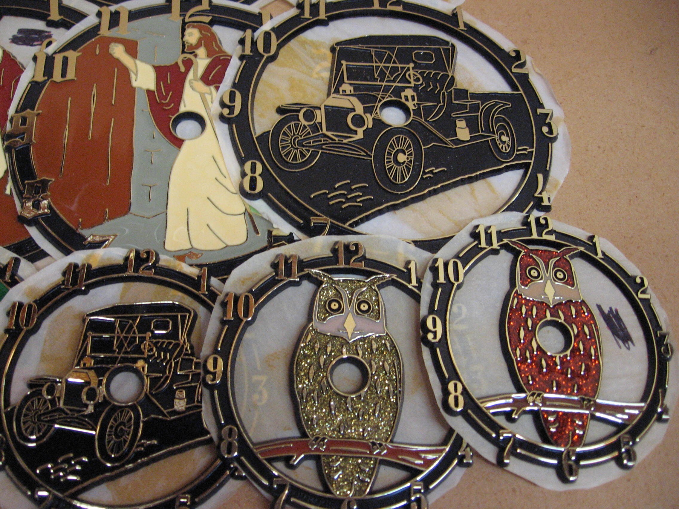 17 Plastic Clock Faces in 4 to 6 Inch Sizes and a Wide Etsy