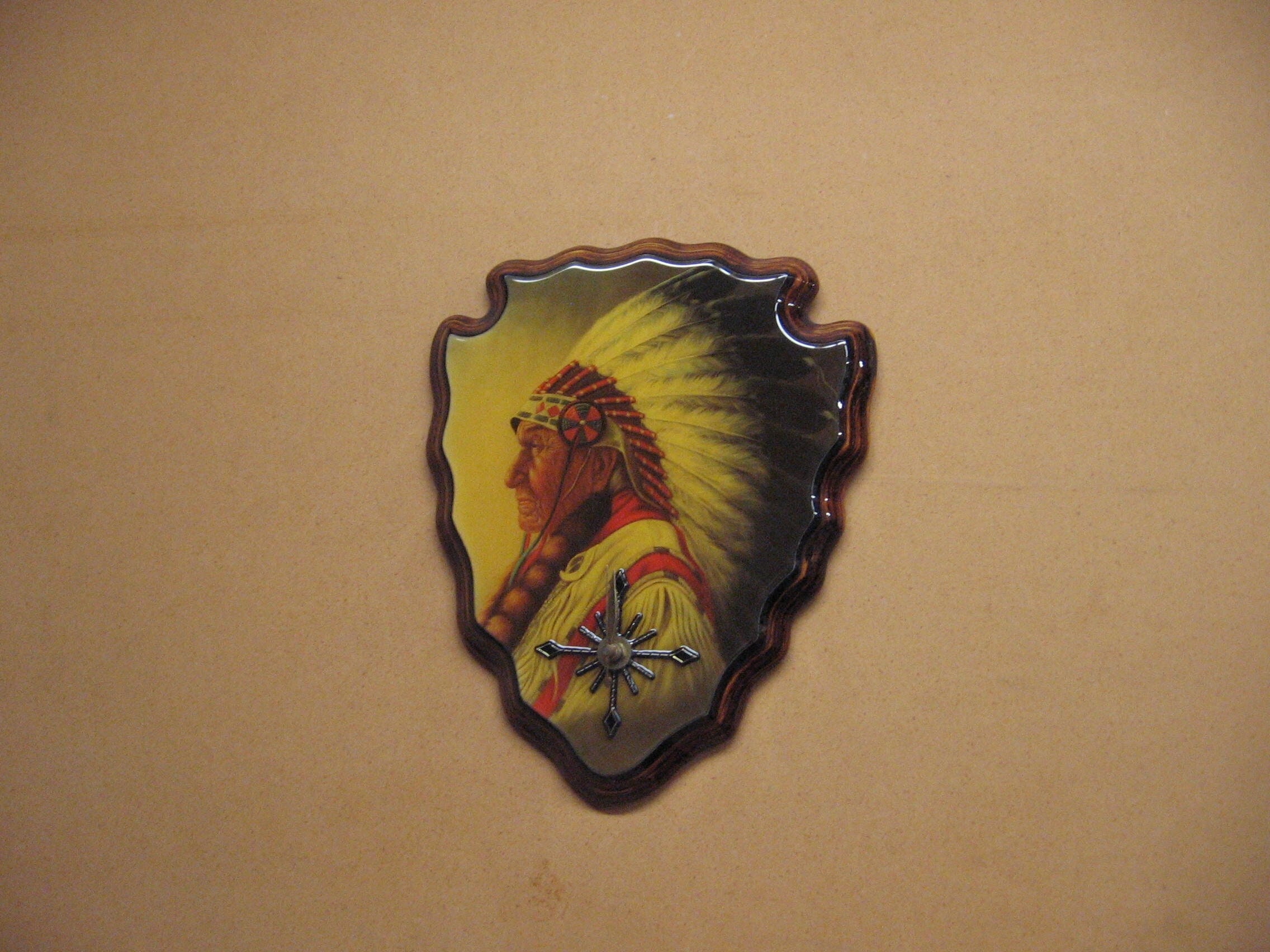 Chief Arrowhead Clock Great Colors - Etsy
