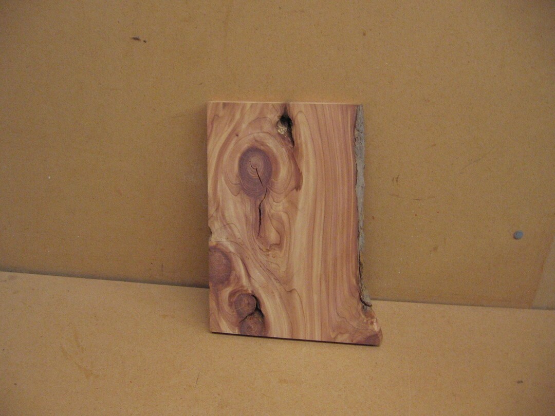 Live Edge Red Cedar Board With Funky Knots and Great Color Etsy