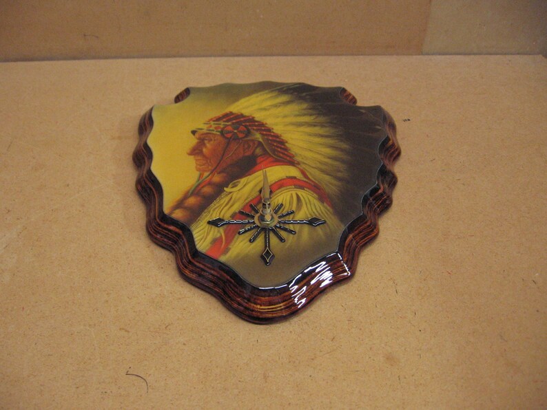 Chief Arrowhead Clock Great Colors - Etsy