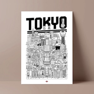 Tokyo poster by Docteur Paper