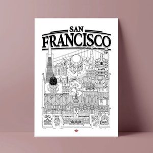 San Francisco poster by Docteur Paper