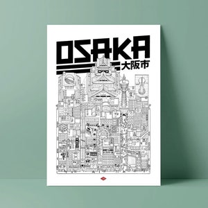 Osaka poster by Docteur Paper