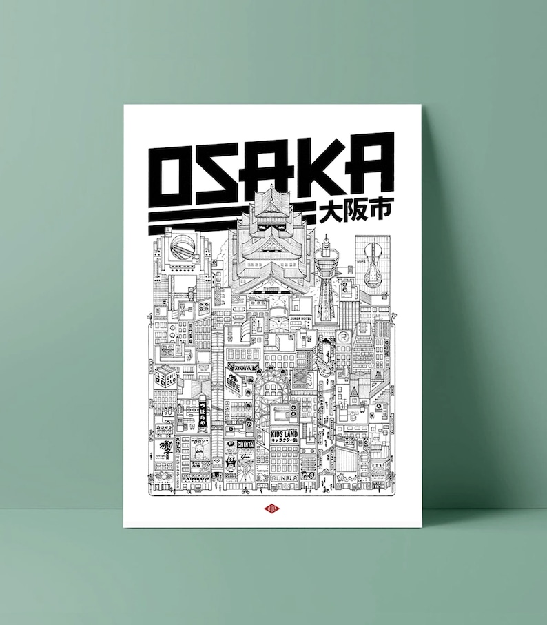 Osaka poster by Docteur Paper image 1