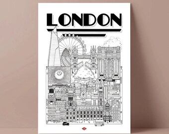 London poster by Docteur Paper