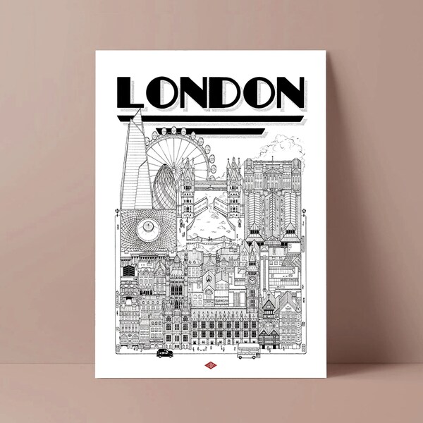 Affiche de Londres par Docteur Paper