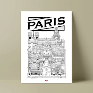 Paris poster by Docteur Paper