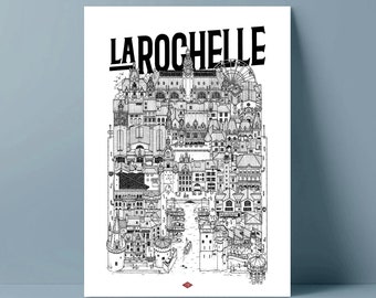 Poster of La Rochelle by Docteur Paper