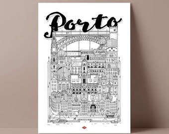 Porto poster by Docteur Paper