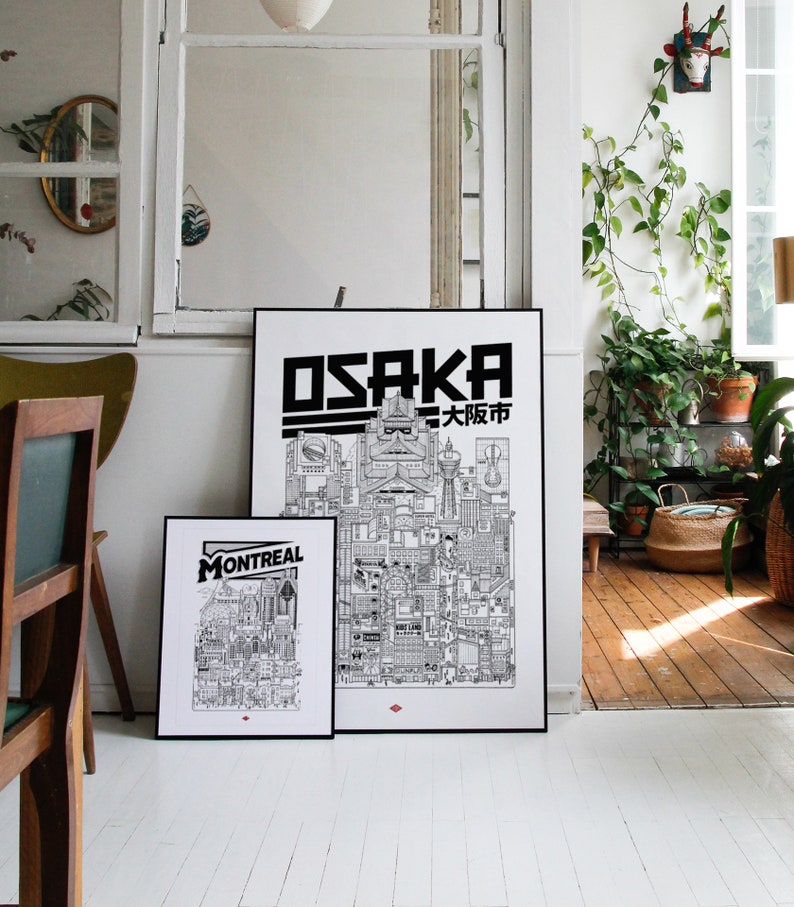 Osaka poster by Docteur Paper Format 70x100cm