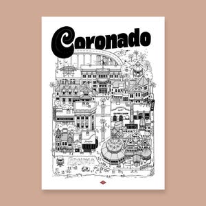 Illustration Coronado par Docteur Paper