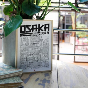 Osaka poster by Docteur Paper Format 21x29.7cm