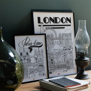 London poster by Docteur Paper Format 32x45cm