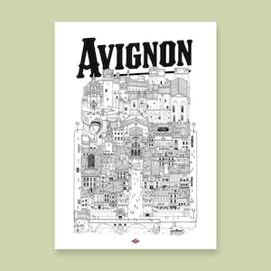 Illustration von Avignon von Docteur Paper