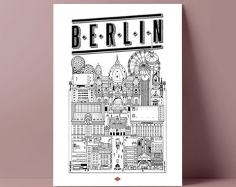 Affiche de Berlin par Docteur Paper