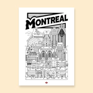 Illustration de Montréal par Docteur Paper