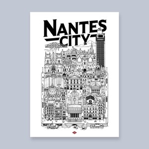 Illustration de Nantes City par Docteur Paper