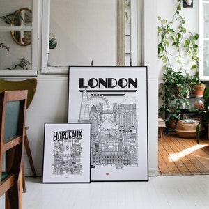 London poster by Docteur Paper Format 70X100cm