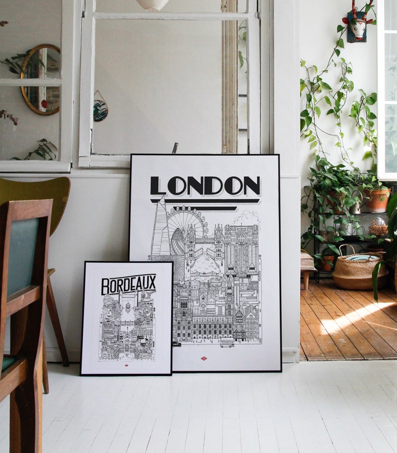 London poster by Docteur Paper Format 70X100cm