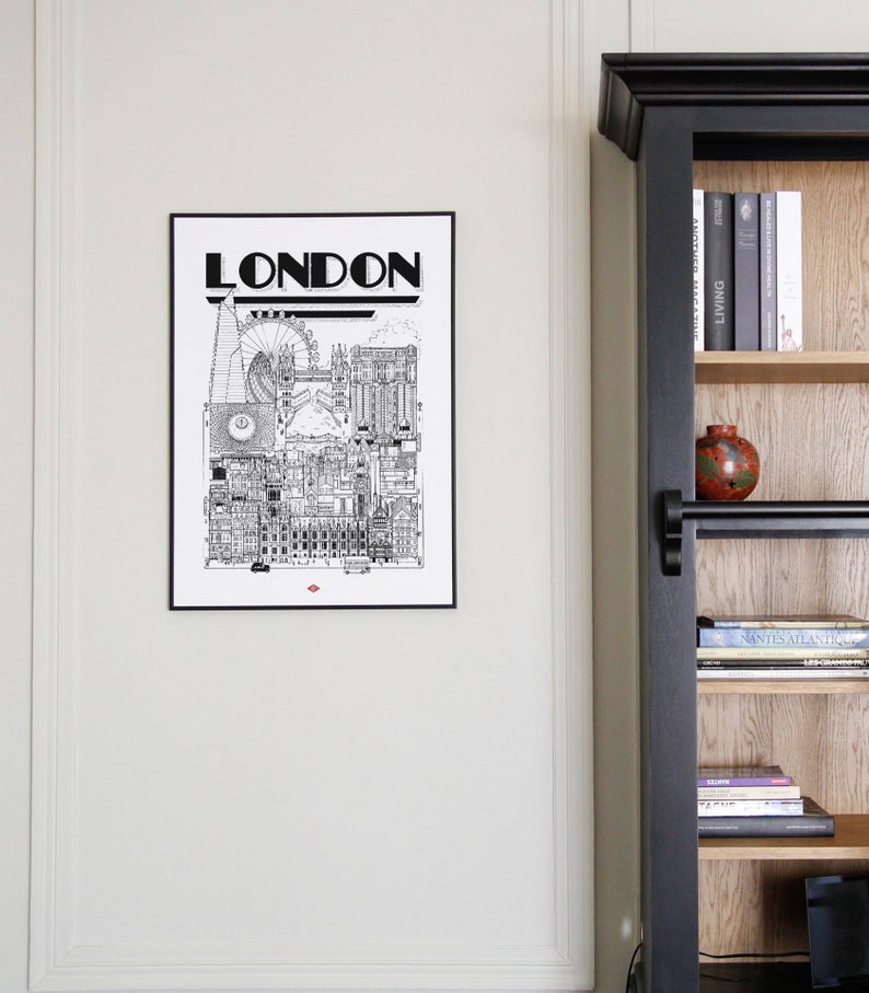 London poster by Docteur Paper Format 50x70cm