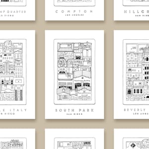 Cartes postales quartiers San Diego