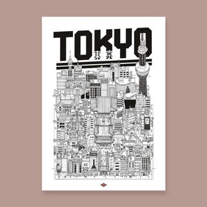 Illustration de Tokyo par Docteur Paper