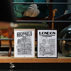 London poster by Docteur Paper Format 21x29.7cm