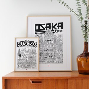 Osaka poster by Docteur Paper Format 32x45cm