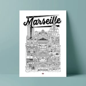 Poster of Marseille by Docteur Paper